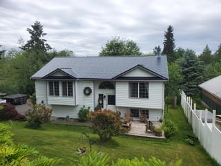 Interlock Aluminum Slate Metal Roofing – Black | Bremerton, WA (Street view)
