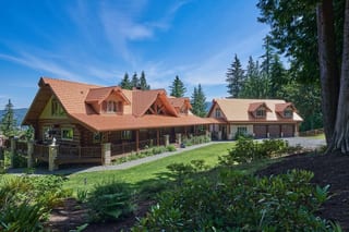 Interlock Aluminum Shake Metal Roofing – Copper Penny | Bellingham, WA (Side elevation)