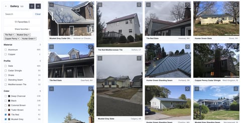 Real Interlock metal roof installation photos from the gallery