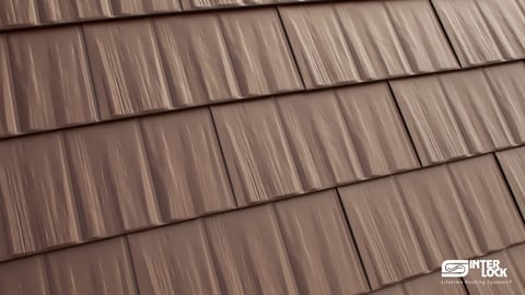 Interlock® Metal Cedar Shingle Roofing