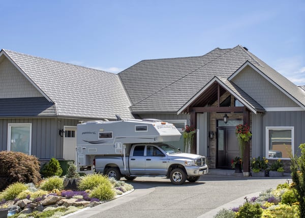 Interlock Aluminum Slate Metal Roofing – Deep Charcoal | Abbotsford, BC (Street view)