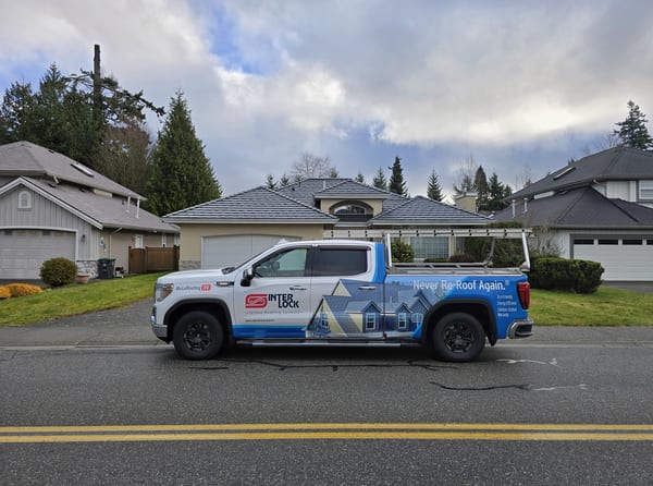 Interlock Aluminum Shake Metal Roofing – Deep Charcoal | Surrey, BC (Street view)