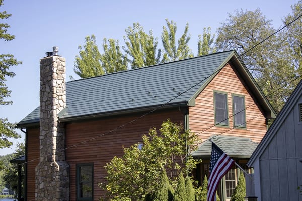 Interlock Aluminum Slate Metal Roofing – Hunter Green | Pelham, NH