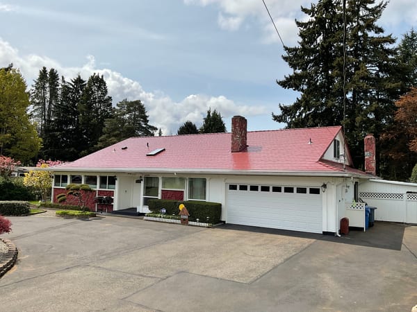 Interlock Aluminum Slate Metal Roofing – Tile Red | Lakewood, WA