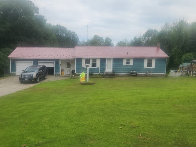 Tile Red Interlock metal roof in Lebanon, ME