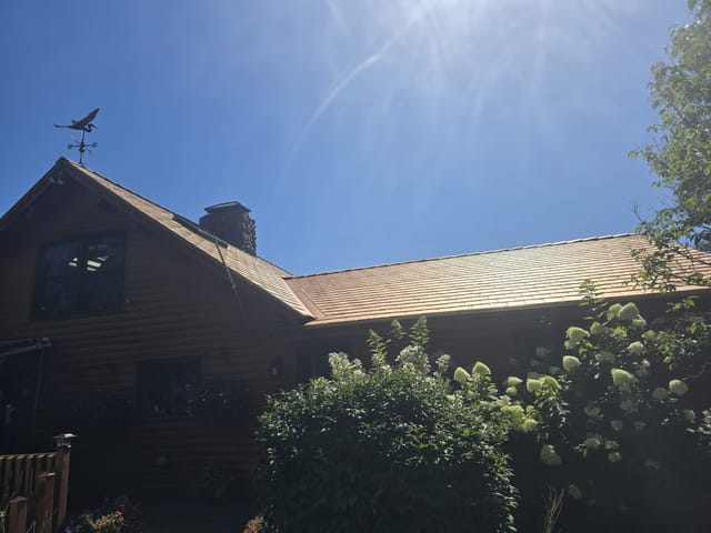 Copper Penny Interlock metal roof in Trenton, ME