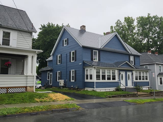 Charcoal Grey Interlock metal roof in Pittsfield, MA