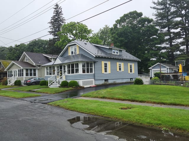 Charcoal Grey Interlock metal roof in Pittsfield, MA