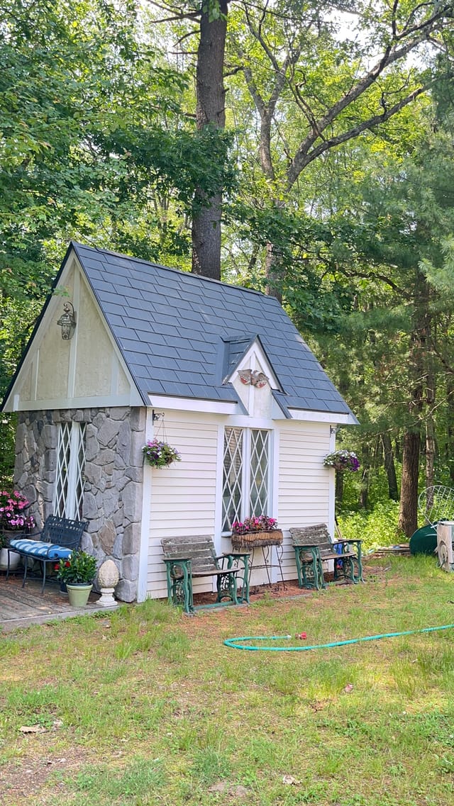 Charcoal Grey Interlock metal roof in Norfolk, MA
