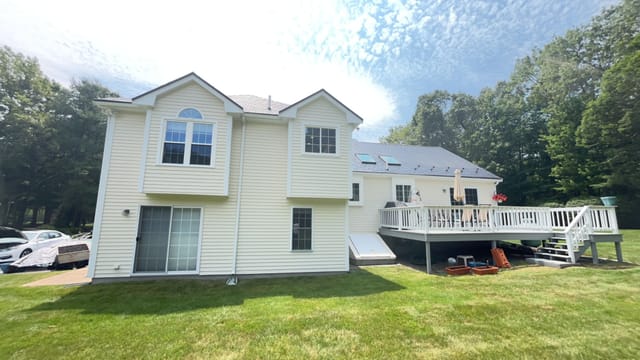 Black Interlock metal roof in Wrentham, MA