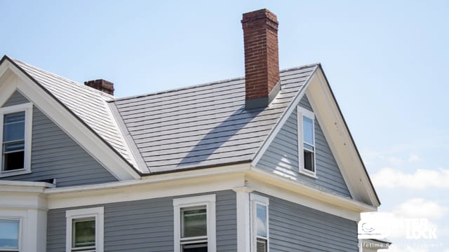 Musket Grey Interlock metal roof in Fitchburg, MA