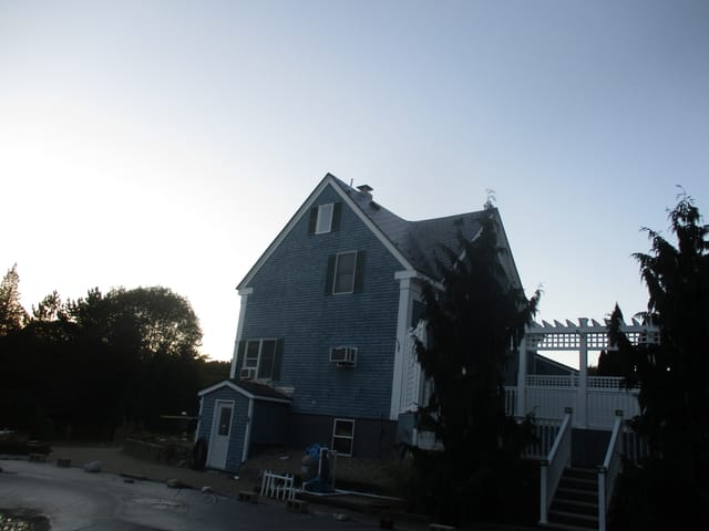 Deep Charcoal Interlock metal roof in Middleboro, MA
