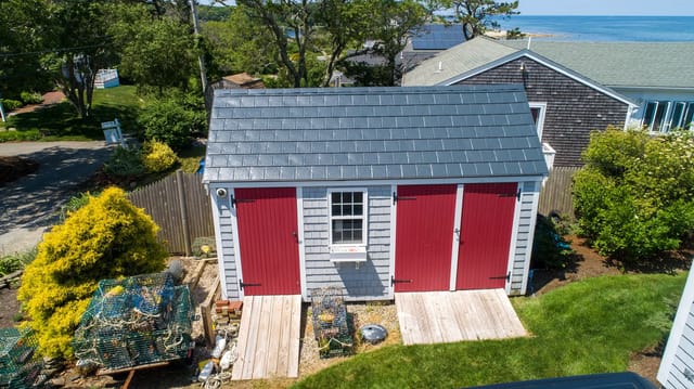 Deep Charcoal Interlock metal roof in Plymouth, MA