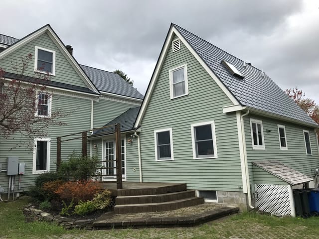 Deep Charcoal Interlock metal roof in Boxford, MA