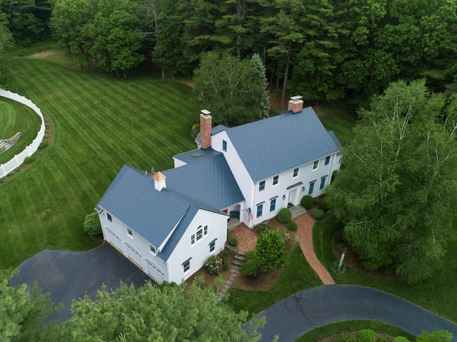 Deep Charcoal Interlock metal roof in Topsfield, MA