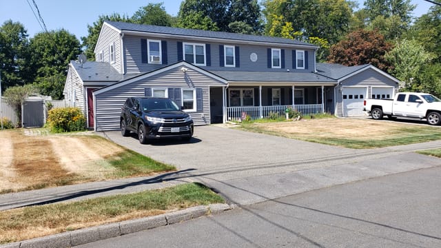 Deep Charcoal Interlock metal roof in Danvers, MA