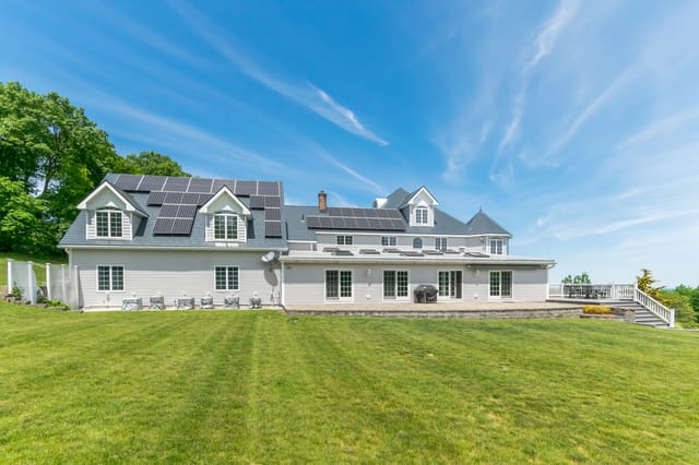Deep Charcoal Interlock metal roof in Princeton, MA