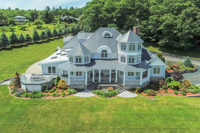 Deep Charcoal Interlock metal roof in Princeton, MA