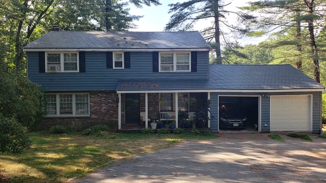 Deep Charcoal Interlock metal roof in Ipswich, MA