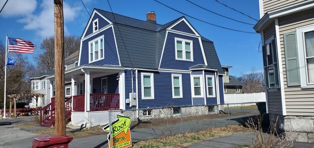 Deep Charcoal Interlock metal roof in Lowell, MA