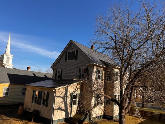 Musket Grey Interlock metal roof in Russell, MA
