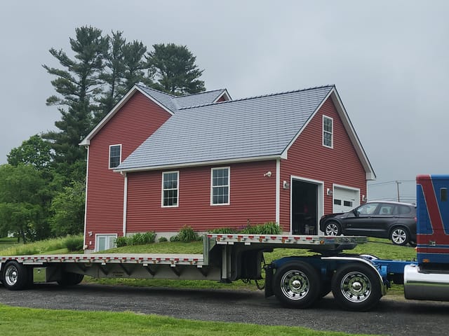 Deep Charcoal Interlock metal roof in Southwick, MA