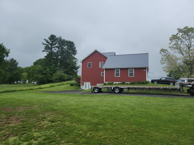 Deep Charcoal Interlock metal roof in Southwick, MA