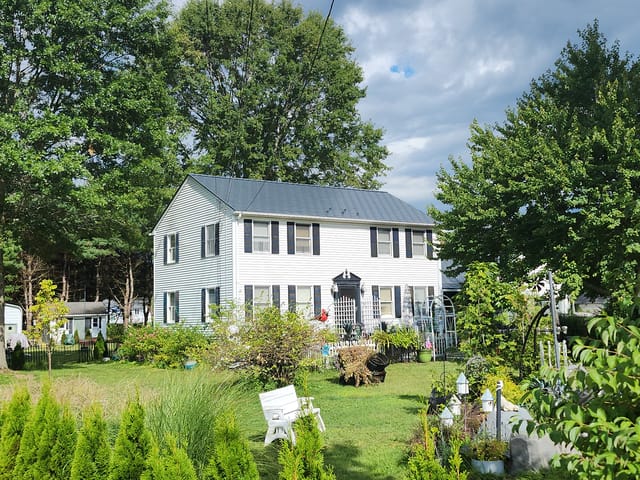 Deep Charcoal Interlock metal roof in Granby, MA