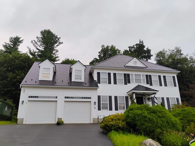 Black Interlock metal roof in West Boylston, MA