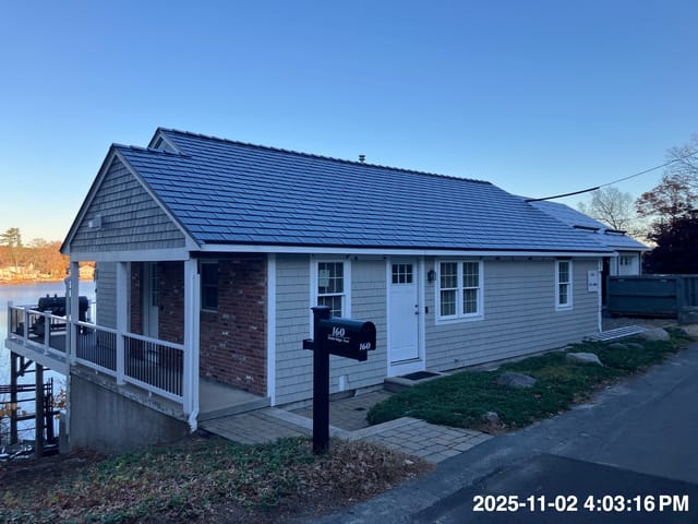 Deep Charcoal Interlock metal roof in North Attleboro, MA