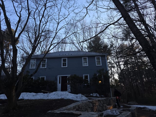 Deep Charcoal Interlock metal roof in Westford, MA