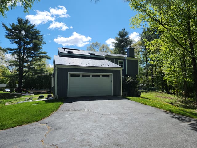Deep Charcoal Interlock metal roof in Sturbridge, MA