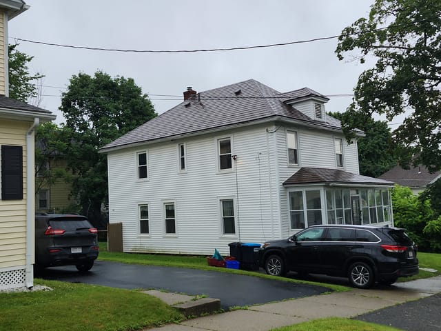 Colonial Brown Interlock metal roof in Pittsfield, MA