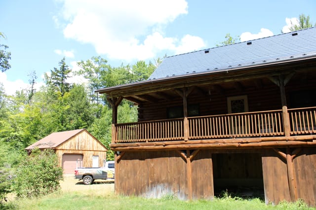 Deep Charcoal Interlock metal roof in Alexandria, NH