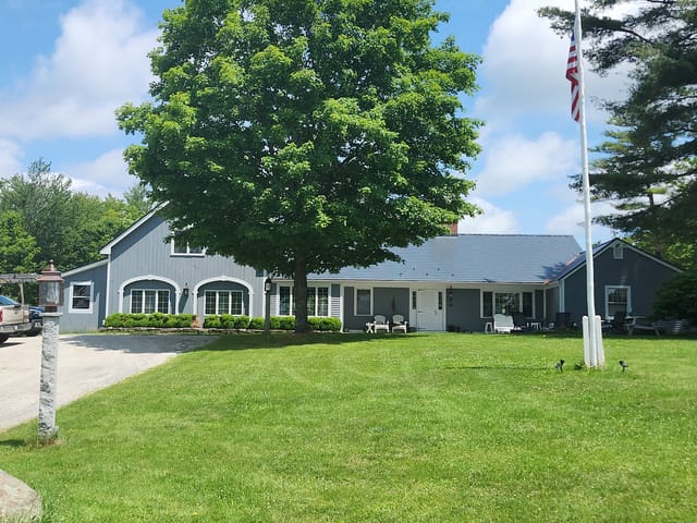Deep Charcoal Interlock metal roof in Northwood, NH