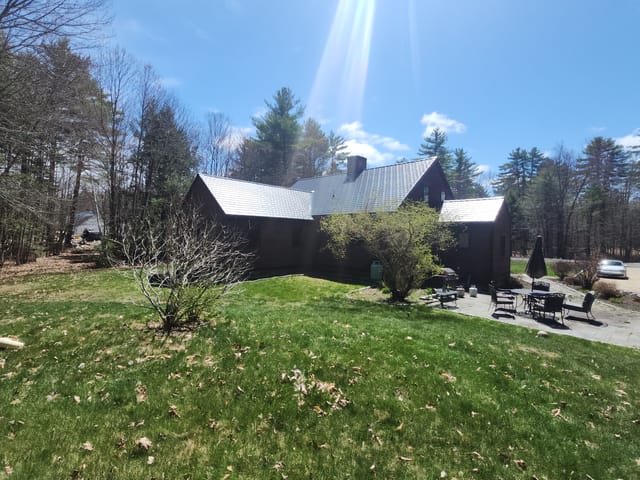 Deep Charcoal Interlock metal roof in Alton, NH