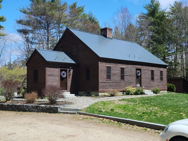 Deep Charcoal Interlock metal roof in Alton, NH