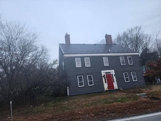 Colonial Brown Interlock metal roof in Lee, NH