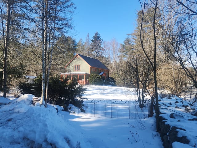Deep Charcoal Interlock metal roof in Wilmot, NH