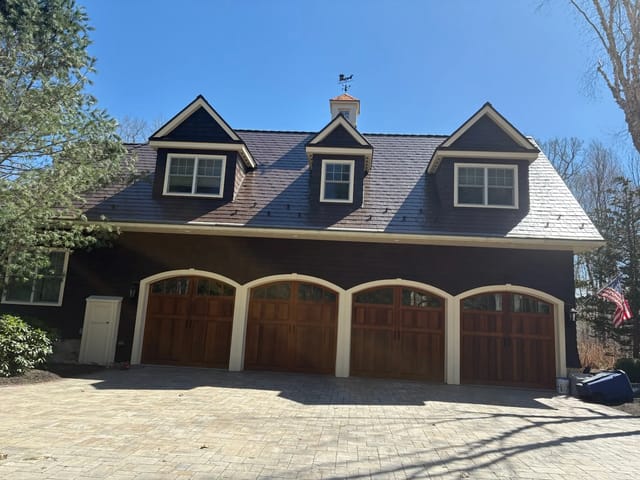 Colonial Brown Interlock metal roof in Concord, NH