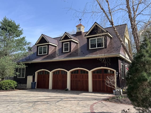 Colonial Brown Interlock metal roof in Concord, NH