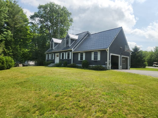 Deep Charcoal Interlock metal roof in Deerfield, NH