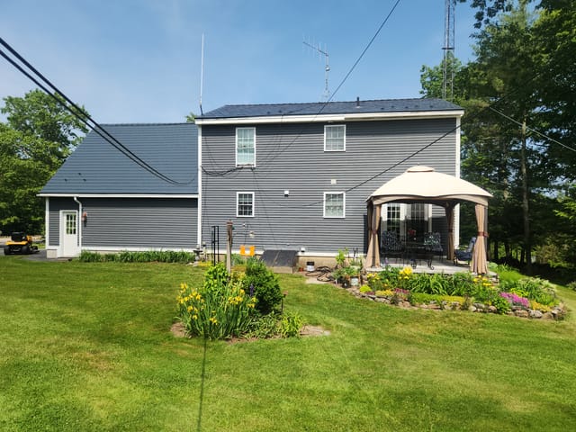 Deep Charcoal Interlock metal roof in Deerfield, NH