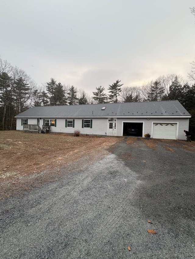 Deep Charcoal Interlock metal roof in New Hampton, NH