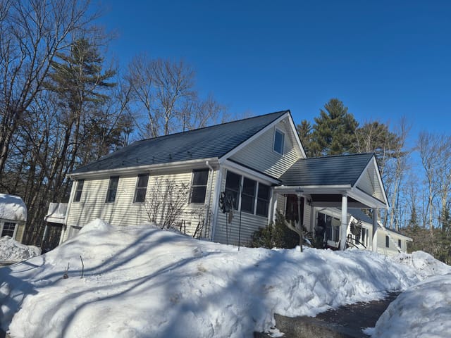 Deep Charcoal Interlock metal roof in Epping, NH