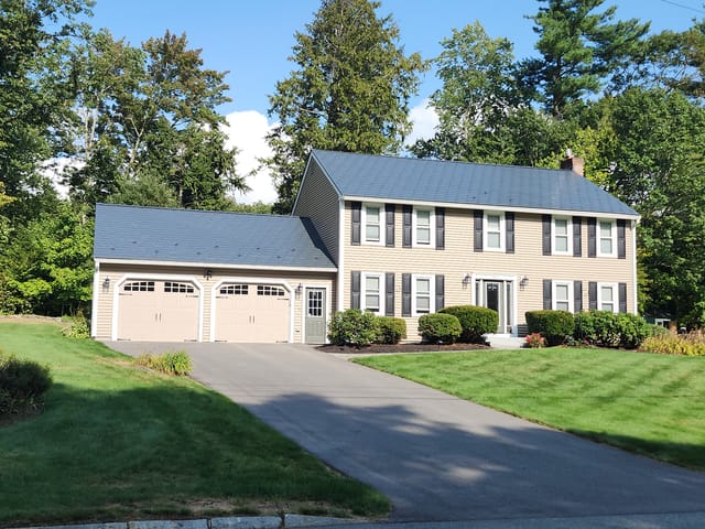 Deep Charcoal Interlock metal roof in Nashua, NH
