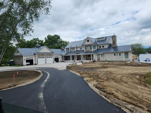 Deep Charcoal Interlock metal roof in Center Harbor, NH
