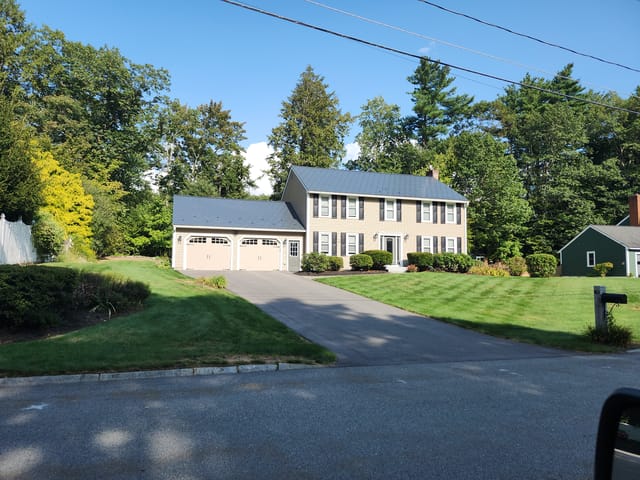Deep Charcoal Interlock metal roof in Nashua, NH