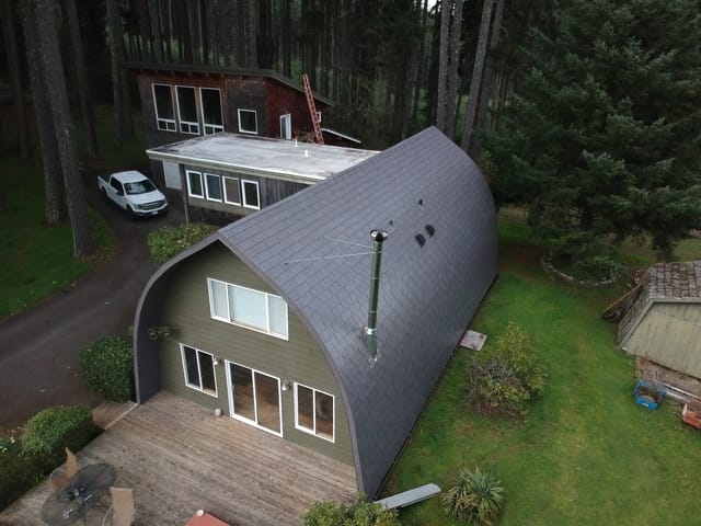 Weathered Interlock metal roof in Philometh, OR