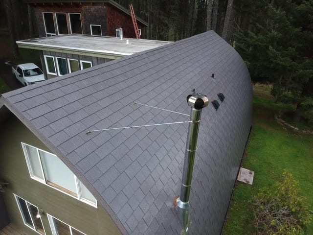 Weathered Interlock metal roof in Philometh, OR